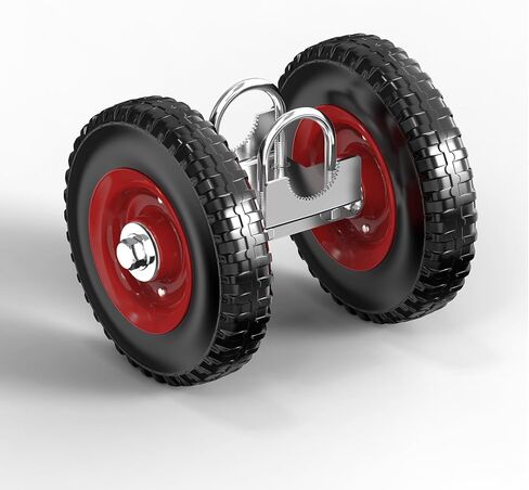 عجلة بوابة فولاذية شديدة التحمل مقاس 8 بوصات حامل دوار مطاطي لأجزاء سياج ربط سلسلة الممرات وبوابات الأنابيب المعدنية والمزيد، حزمة من 1 in Kuwait