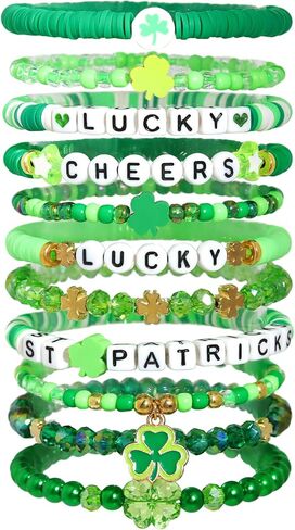 Halloween Bracelets Set for Women,10Pcs Clay Preppy Heishi Boo Skull Charm Beads Stackable Bracelet Surfer Ghost Pumpkin StretchAccessories Jewelry Gift in Kuwait