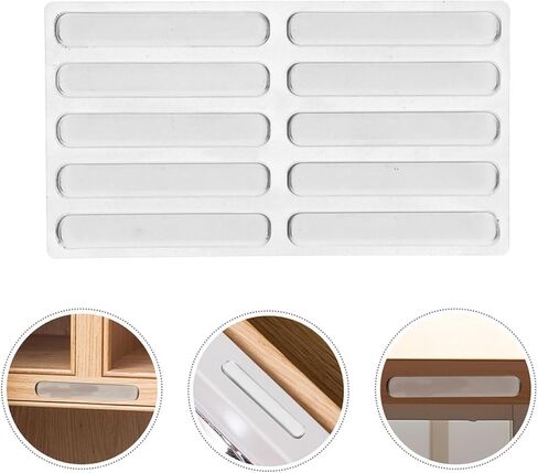 20 قطعة من BESPORTBLE مصنوعة من السيليكون ومصدات باب الخزانة وبساط مضاد للانزلاق للطاولات الزجاجية وسدادة الباب وشريط ممتص للصدمات وواقي زوايا سهل التركيب in Kuwait