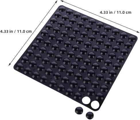 100 قطعة من جزيئات المطاط الملطفة للضوضاء من STOBOK لحشو الجدران والباب وعازل للصوت وسادات ممتصة للصدمات ذاتية اللصق in Kuwait