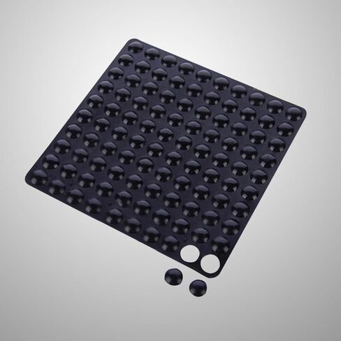 100 قطعة من جزيئات المطاط الملطفة للضوضاء من STOBOK لحشو الجدران والباب وعازل للصوت وسادات ممتصة للصدمات ذاتية اللصق in Kuwait