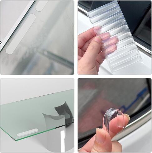 10 أوراق من مصدات الخزانات الشفافة، وسادات حماية ذاتية اللصق للأبواب وتمنع الخدوش والخدوش، سهلة القطع والتركيب، ممتص الصدمات الناعم المتين للمنزل in Kuwait