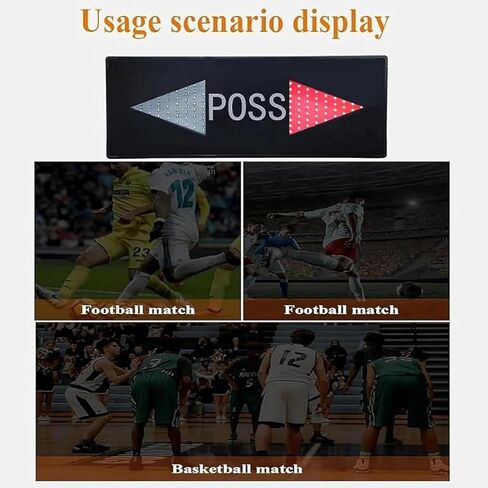 Basketball Possession Indicator - 25W LED Electronic Arrow with Controller, High-Brightness for League and Practice Matches in Saudi Arabia