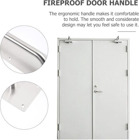 Cabilock Stainless Steel Square Push Pull Door Handle 80x300x1.2mm for Fire Doors in Saudi Arabia