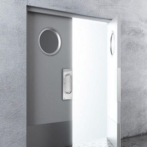 Cabilock Stainless Steel Square Push Pull Door Handle 80x300x1.2mm for Fire Doors in Saudi Arabia