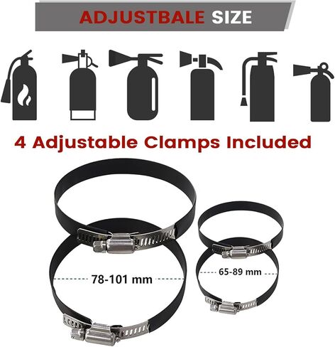 حامل طفاية حريق لوحة مولي - ملحقات دعامة طفاية حريق سريعة الفك للسيارة التكتيكية مجموعات دعامة تثبيت تناسب 1-2 في فتحات الفتحات للشاحنات والمركبات وملحقات مولي in Kuwait