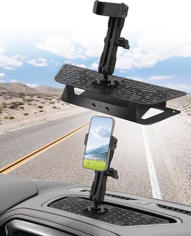 360 ° Adjustment 2024 F250 Dash Mount ، 2023+ F250 F350 F450 Metal Dash Mount حامل الهاتف متوافق مع 2023+ Ford Super Duty ، لاصق قوي في الأسفل ، يسهل تثبيته in Kuwait