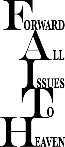 Newclew Faith, Forward All Issues to Heaven Wall Art Sayings Sticker Décor Decal Prayer Church Jesus Pray ((M) 22''x10'') in Saudi Arabia