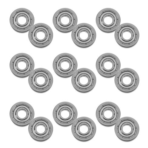 MERRYHAPY 30pcs Single Row Deep Groove Ball Bearings for Inline Roller Skates Cars Skateboards Bearing Steel Silver Transport Pulley Wheel Replacement in Saudi Arabia