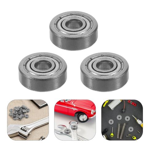 MERRYHAPY 30pcs Single Row Deep Groove Ball Bearings for Inline Roller Skates Cars Skateboards Bearing Steel Silver Transport Pulley Wheel Replacement in Saudi Arabia