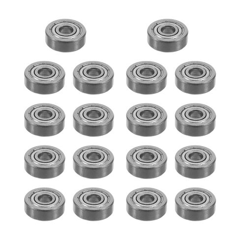 30pcs Silver Single Row Groove Ball Bearings for Skateboards and Cars Install Inline Skate Bearings with Oil-Infused Design for Smooth Rolling Performance in Saudi Arabia