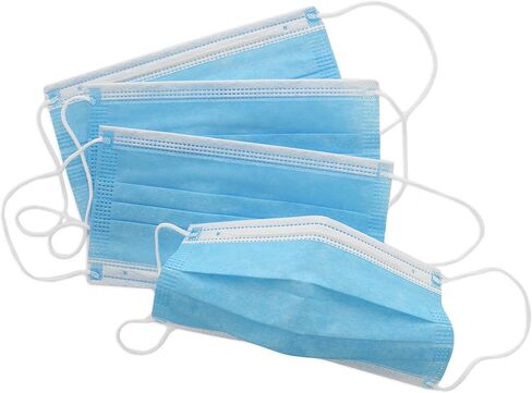 PA Essentials Disposable Face Masks – 4 Pack for Adults, Breathable 3-Ply Face Mask, Comfortable & Lightweight Disposable Masks in Saudi Arabia