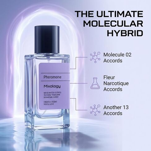 Pheromone Mixology eau de parfum - مزيج من Fleur Narcotique ، جزيء 02 ، Le L.Abo's 13 عطر للجنسين 0.34 Fl Oz (10 مل) in Saudi Arabia