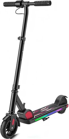 سكوتر كهربائي للأطفال من كاروما E35 للأعمار من 8 إلى 12 عامًا، محرك 150 واط يصل إلى 7 أميال وسرعة 10 ميل في الساعة، شاشة LED، أضواء قوس قزح ملونة، ارتفاع قابل للتعديل، تصميم قابل للطي وخفيف الوزن in Kuwait