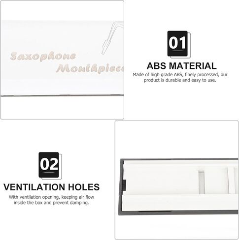 حافظة TIDTALEO Oboe Reed حامل تخزين بلاستيكي مع غطاء فتحة واحدة حاوية Oboe Reed محمولة in Kuwait