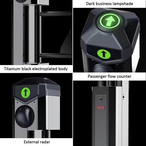 مدخل سوبر ماركت الباب الدوار التلقائي مع بوابة سوينغ 90 درجة للرادار لمراكز النقل والتجزئة in Kuwait