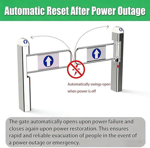 باب دوار تلقائي للمدخل العام مع بوابة متأرجحة للكشف عن الرادار مع مؤشرات LED صوتية للوصول في اتجاه واحد in Kuwait
