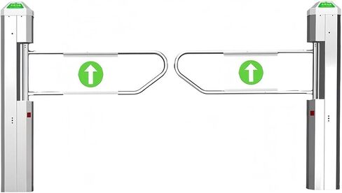 حاجز بوابة متأرجحة ذاتي الفتح أوتوماتيكيًا، باب مدخل ارتدادي في اتجاه واحد، باب دوار بمستشعر الرادار للسوبر ماركت in Kuwait