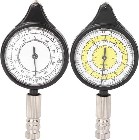 Measure Map Range Finder, 3.74 x 1.77 x 0.51in Distance Measuring Instrument, Aluminum Alloy Map Measuring Meter with Plastic Housing for Camping, Hiking, Cycling in Saudi Arabia