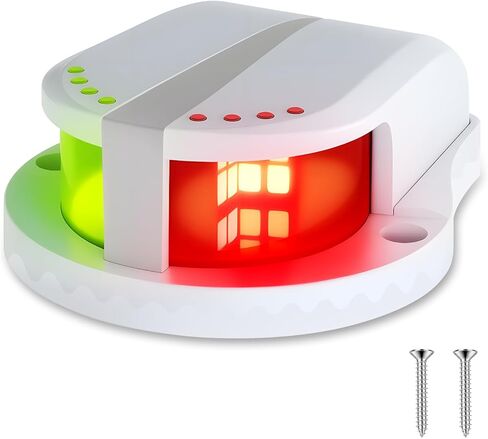 أضواء الملاحة البحرية LED، أضواء الملاحة البحرية الحمراء والخضراء للقوارب LED مقاومة للماء IP67، 12 فولت ضوء القوس ثنائي اللون للقوارب والعائمة وصيد الأسماك والباس وجون والقوارب الصغيرة واليخوت in Kuwait