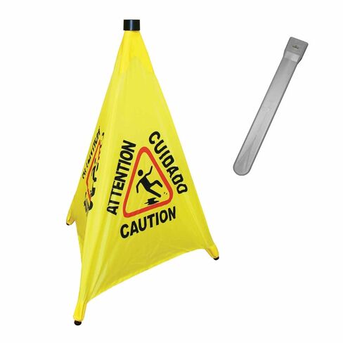 Excellant Thunder Group PLFCS332 Pop-Up Safety Cone Caution 31" H in Kuwait