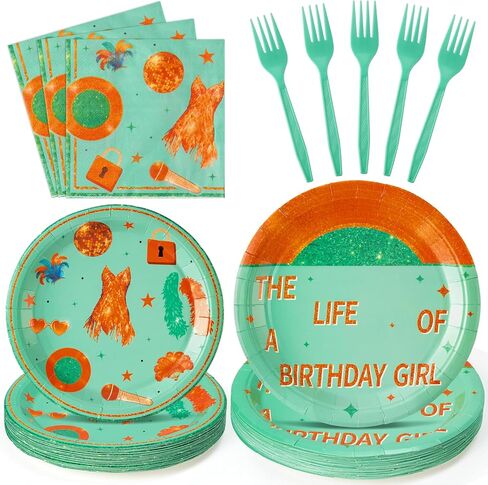 اللوازم لحفلات PAW Dog - 96pcs Dog Dog Happy Birthday Party Plates Fackins Forks Factable أدوات المائدة المحددة in Kuwait