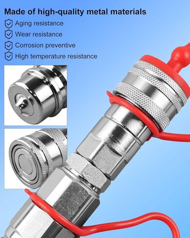 قارنات التوصيل السريع الهيدروليكية ذات الوجه المسطح ISO 16028 مقاس 1/2 بوصة تربط موصل الوجه المسطح ISO 16028 وقارنة التوصيل ISO 5675 in Saudi Arabia