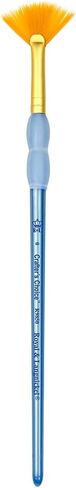 Royal Brush R9850-2 Crafter's Choice Taklon Fan Brush, Size 2, Gold in Saudi Arabia