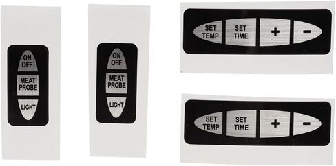 Label for Covering Button Holes, Fix for Masterbuilt Control Panel 9007140014 Button Overlay that Delaminates in Saudi Arabia