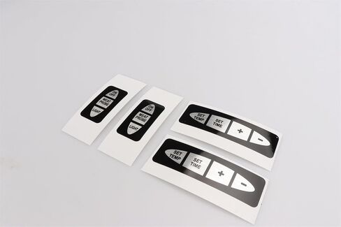 Label for Covering Button Holes, Fix for Masterbuilt Control Panel 9007140014 Button Overlay that Delaminates in Saudi Arabia