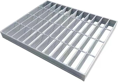 Galvanized Steel Grating - Heavy-Duty Drain Strainer Plate for Garage Channel, Outdoor Rainwater Grate, Rectangular Sewer Cover, Floor Drain Grille (Silver, 50x30x3CM) in Saudi Arabia