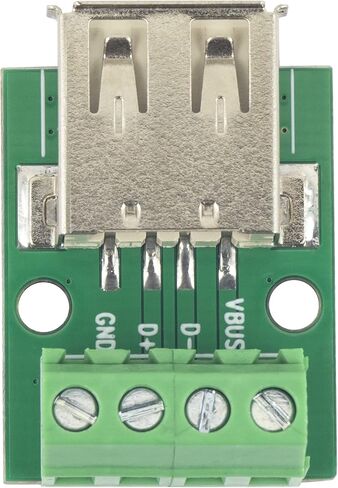 10pcs USB 2.0 Type A Male and Female Breakout Board 4 pins 2.54mm Output with Terminal 3.81mm Connector (Male Plug/Female Plug 5 Pairs) in Saudi Arabia