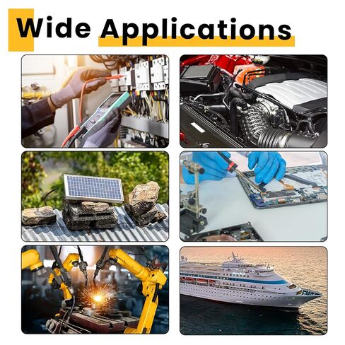 10 Pcs 6 AWG 80A Gauge Wire Connectors Nut Kit with 40 Pcs Screws, 10 Pcs Heat Shrink Tube and Wrench, 80A Quick Terminal for Splicing and Wiring, Circuit Connector in Saudi Arabia