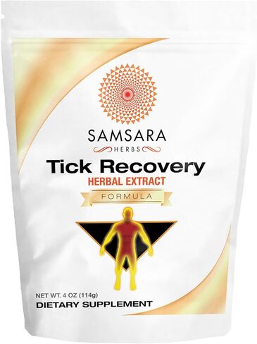 Samsara Herbs Tick Recovery Herbal Powder Formula (8oz/227g) - Japanese Knotweed, Cat's Claw, SIDA Acuta, Houttuynia Cordata, Stevia in Saudi Arabia