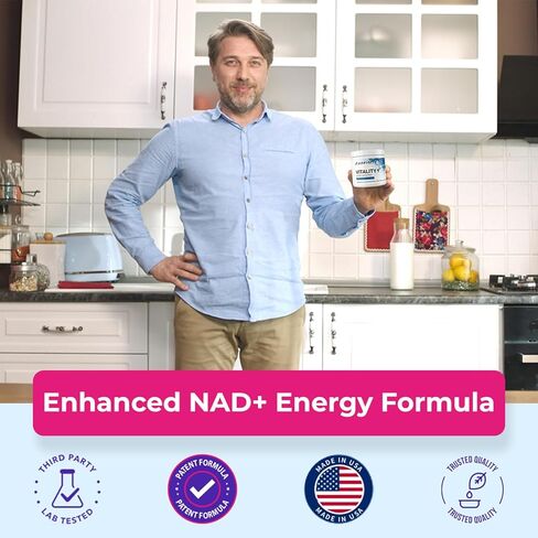 Jinfiniti Vitality↑NAD+ Optimization - تركيبة تحسين NAD+ حاصلة على براءة اختراع ومعتمدة سريريًا in Saudi Arabia