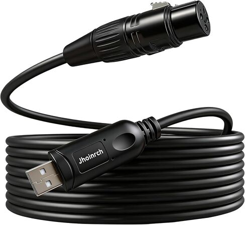 كابل محول واجهة USB إلى DMX مع شريحة FT232RNL يدعم Freestyler/QLC+/ Dmxcontrol/Soundswitch/Lightkey/Lightjams (10FT/3M) in Kuwait