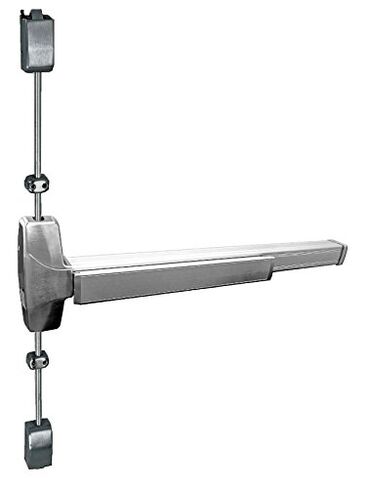 Cal Royal F7760V3684 Fire Rated Vertical Rod Panic Bar US32D Stainless Steel Finish in Saudi Arabia
