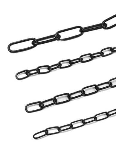 1 قطعة 1/5/10 متر طويل أسود اللون سلسلة سلك ديكور ضياء 1.5 مللي متر 2 مللي متر 3 مللي متر معدن الحديد شكل بيضاوي دائري معلق سلاسل الارتباط (سلك 3 مللي متر ، 5 متر) in Kuwait