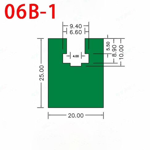 Concave Chain Guide Wear Strip K Type High Molecular Polyethylene Nylon Bar for 06B 08B 10A 12A 16A Tray(06B Guide Bar) in Saudi Arabia