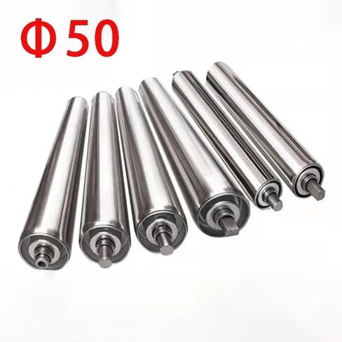 Stainless Steel Roller with Non-Power Shaft, Belt Conveyor, Rod Line Driven, 50mm Diameter, 1Pc(50x200x240mm 1PC) in Saudi Arabia