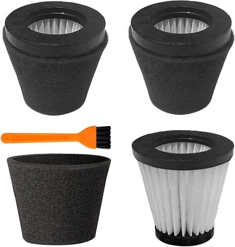 3 Pack Vacuum Filters with Brush for Dirt Devil Scorpion Handheld Vacuum Cleaner Style F117, Compare to Parts AD40117 in Kuwait