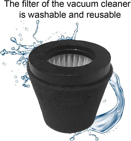 3 Pack Vacuum Filters with Brush for Dirt Devil Scorpion Handheld Vacuum Cleaner Style F117, Compare to Parts AD40117 in Kuwait