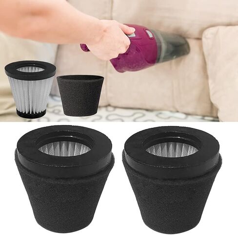 3 Pack Vacuum Filters with Brush for Dirt Devil Scorpion Handheld Vacuum Cleaner Style F117, Compare to Parts AD40117 in Kuwait