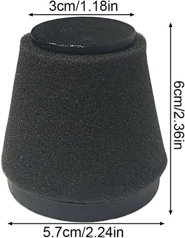 3 Pack Vacuum Filters with Brush for Dirt Devil Scorpion Handheld Vacuum Cleaner Style F117, Compare to Parts AD40117 in Kuwait