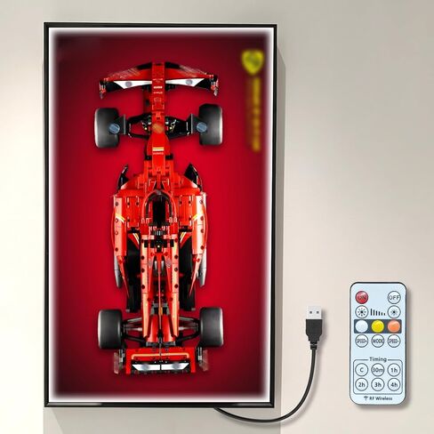 Display Wallboard for Lego Technic Mercedes-AMG F1 W14 E Performance Race Car 42171 & 42141 Technic McLaren Formula 1, Compatible with Lego Mercedes-AMG F1, for Lego Car Wall Mount, Only Wallboard in Saudi Arabia