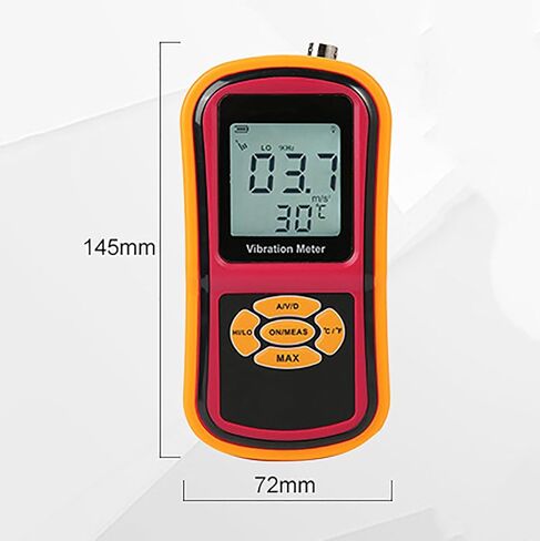 COYEUX Digital Vibration Meter, Handheld Vibration Monitoring Equipment, with Handle-Mounted Probe, for Mechanical Watches/Motors/Fans/Bearings in Kuwait