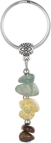 Healing Crystal Keychain Gift for Your Next Chapter.Small Healing Stones Keychain for Good Luck Anxiety Relief for Women. in Kuwait