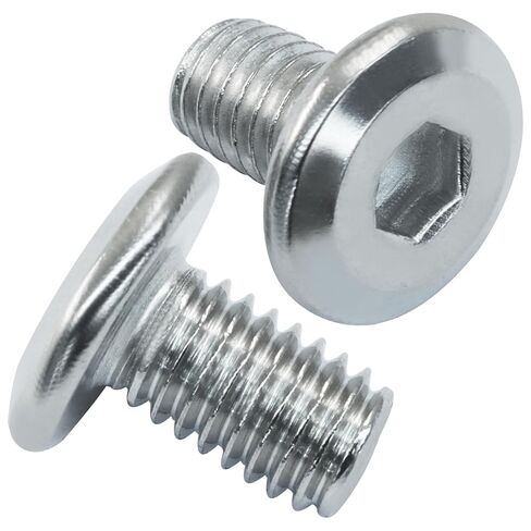 M6 x 30mm Flat Head Socket Cap Allen Bolts 30 Pcs Flat Round Head Socket Cap Screws, M6 304 Stainless Steel Furniture Screws in Saudi Arabia