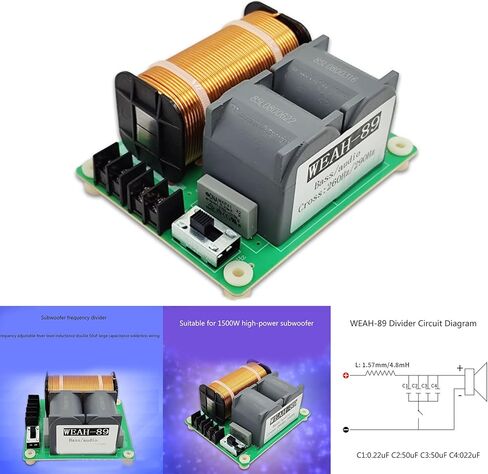 1500W Pure Bass Subwoofer Frequency Distributor Divider Speaker Filter Pure Bass Frequency Divider in Saudi Arabia