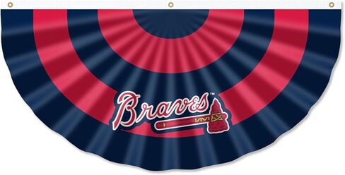 WinCraft Atlanta Braves Bunting Pleated Fan Banners in Saudi Arabia